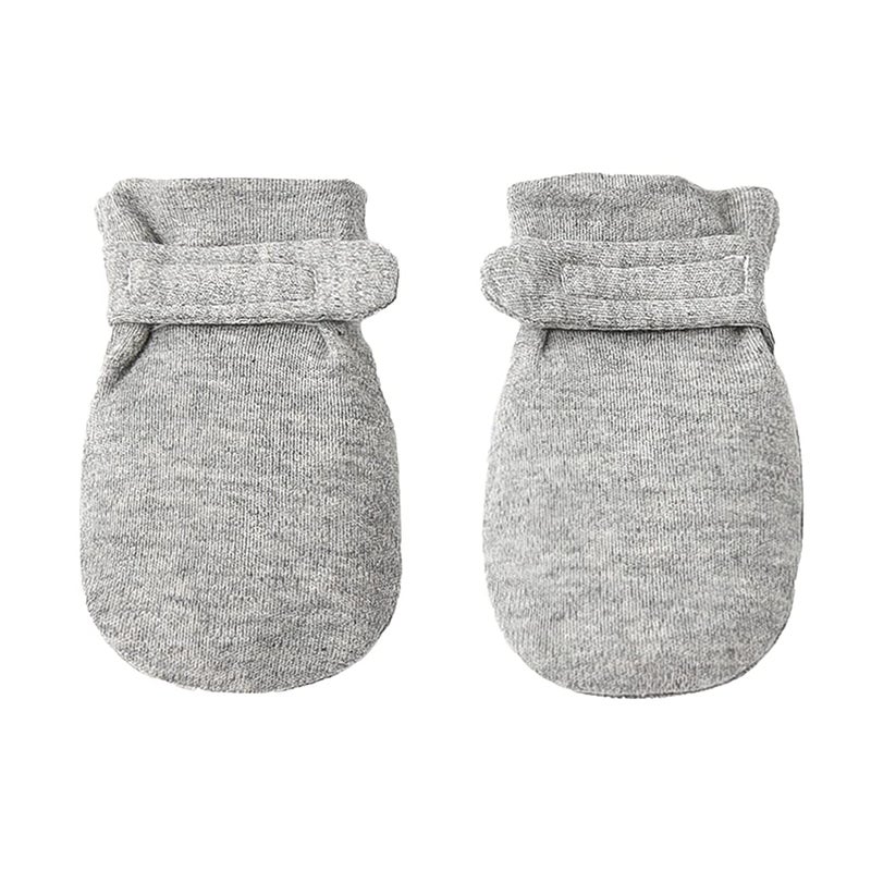 Reyow Newborn Baby No Scratch Mittens Stay On, 100% Cotton Breathable, Adjustable Infant Gloves for Baby Boys Girls Mittens - Image 1